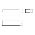 Krbová mřížka KARL MAXI bílá 900 x 70 mm | rovná